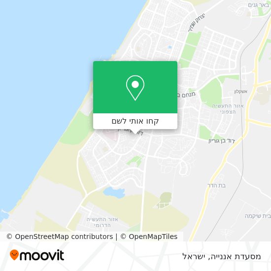 מפת מסעדת אננייה