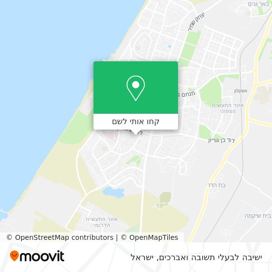 מפת ישיבה לבעלי תשובה ואברכים