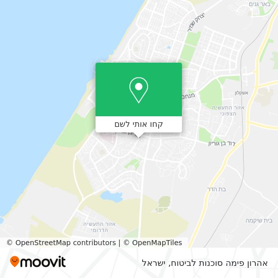 מפת אהרון פימה סוכנות לביטוח