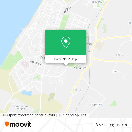 מפת מוניות עדי