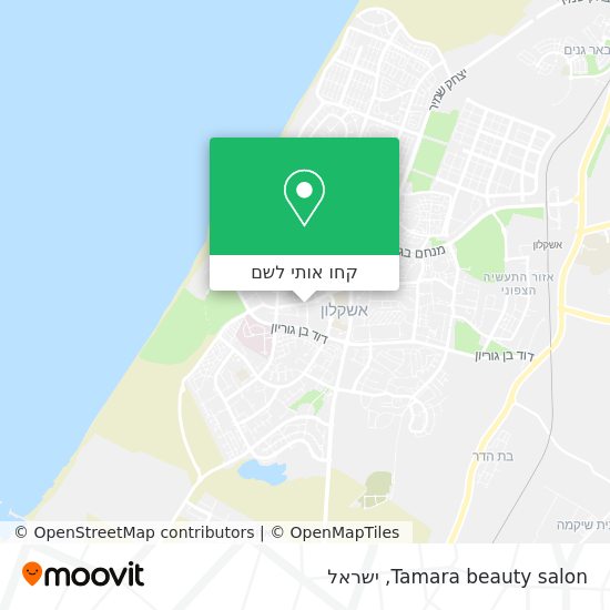 מפת Tamara beauty salon