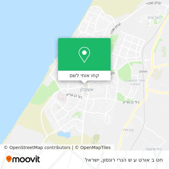 מפת חט ב אורט ע ש הנרי רונסון