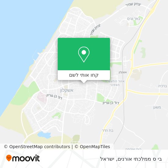 מפת בי ס ממלכתי אורנים