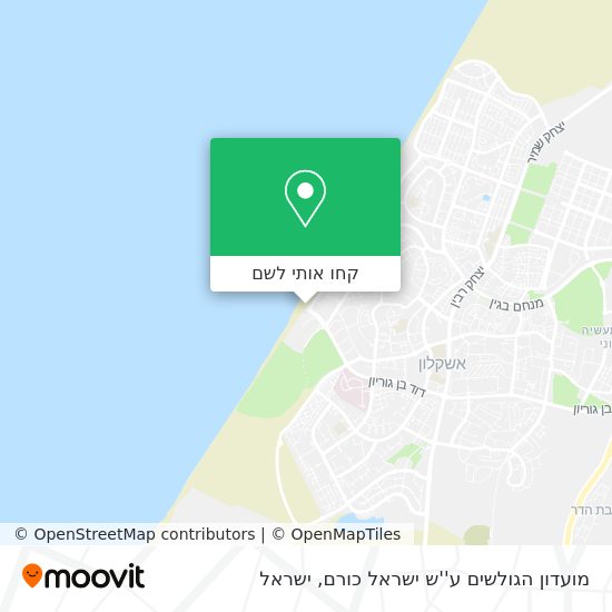 מפת מועדון הגולשים ע''ש ישראל כורם