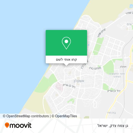 מפת גן צמח צדק