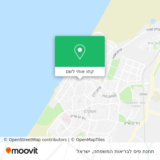 מפת תחנת פיס לבריאות המשפחה