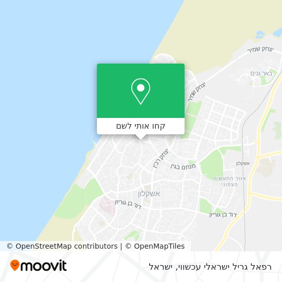 מפת רפאל גריל ישראלי עכשווי