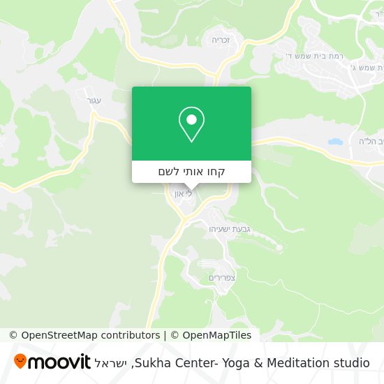 מפת Sukha Center- Yoga & Meditation studio