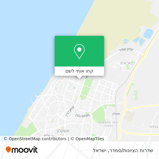 מפת שדרות הציונות/סמדר