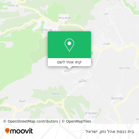 מפת בית כנסת אהל נתן