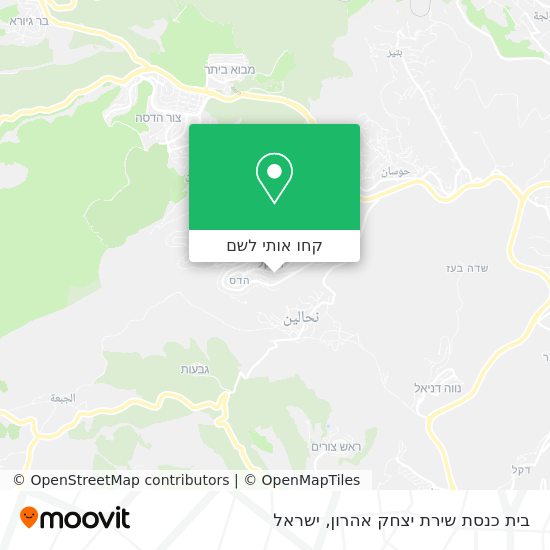 מפת בית כנסת שירת יצחק אהרון