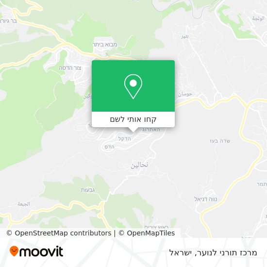 מפת מרכז תורני לנוער