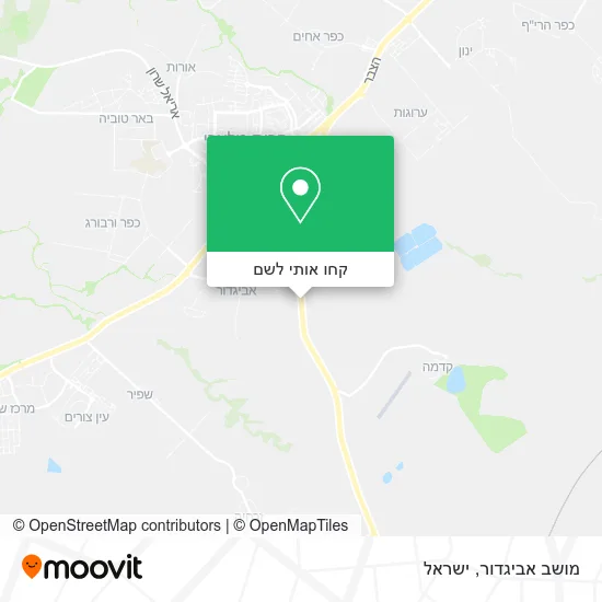 מפת מושב אביגדור