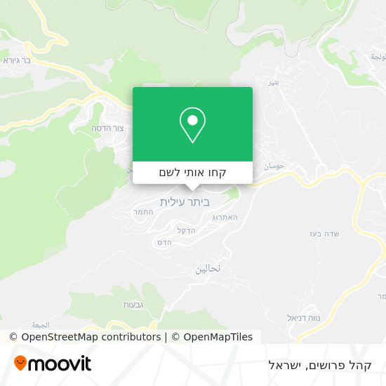 מפת קהל פרושים