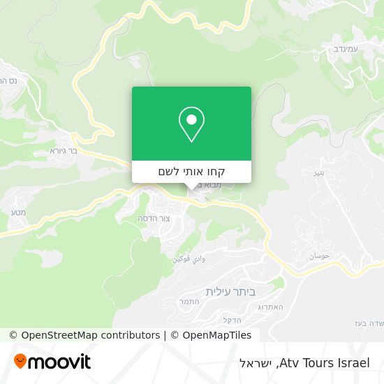 מפת Atv Tours Israel