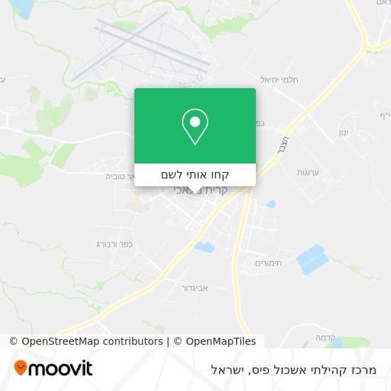 מפת מרכז קהילתי אשכול פיס