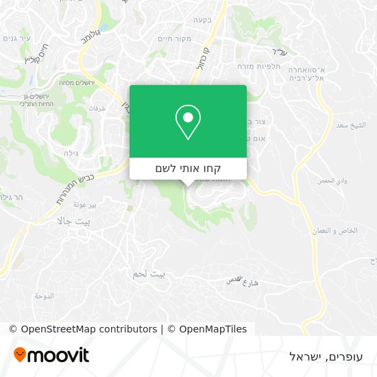 מפת עופרים