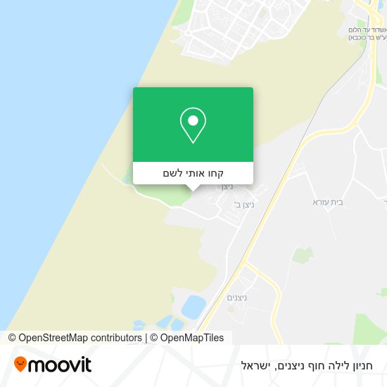 מפת חניון לילה חוף ניצנים