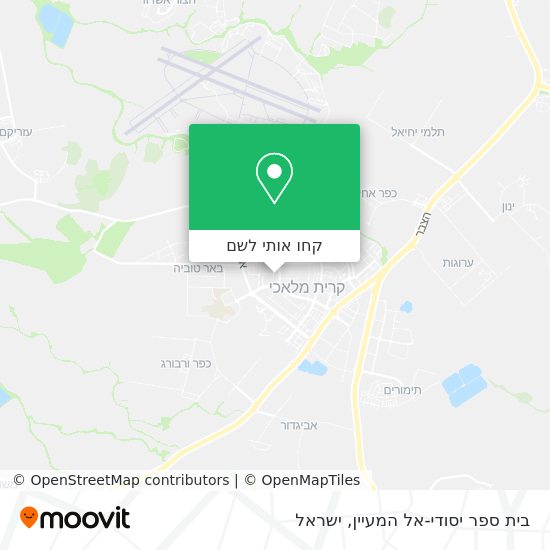 מפת בית ספר יסודי-אל המעיין