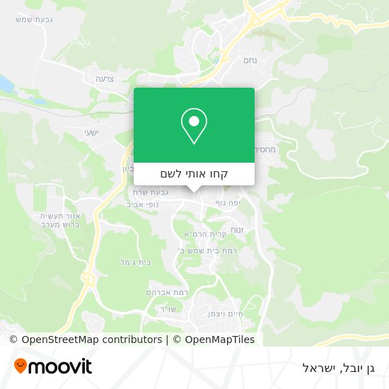 מפת גן יובל