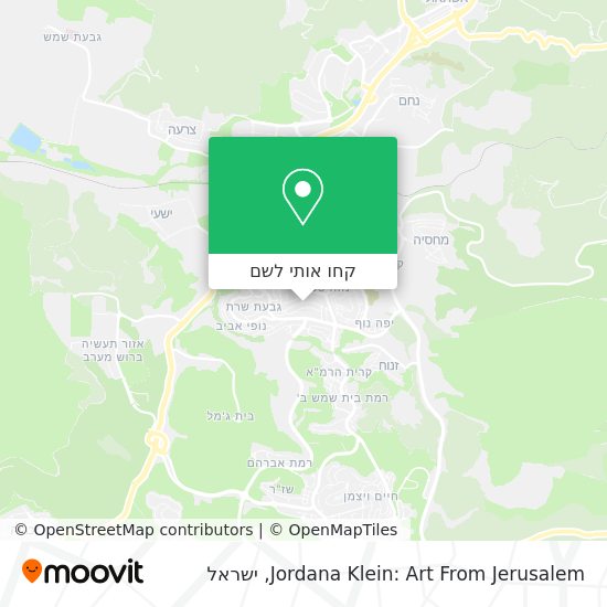 מפת Jordana Klein: Art From Jerusalem