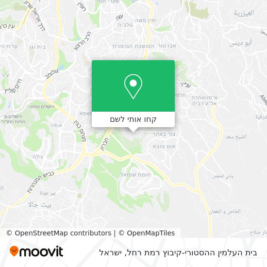 מפת בית העלמין ההסטורי-קיבוץ רמת רחל