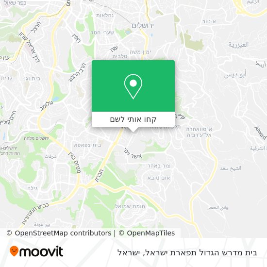 מפת בית מדרש הגדול תפארת ישראל