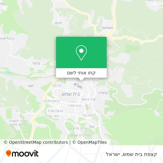 מפת קצפת בית שמש