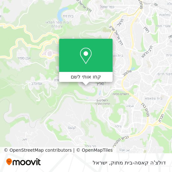מפת דולצ'ה קאסה-בית מתוק