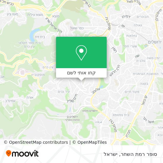 מפת סופר רמת השחר