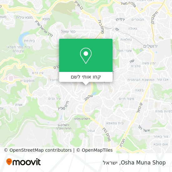 מפת Osha Muna Shop