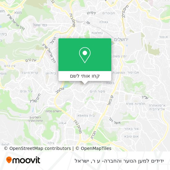 מפת ידידים למען הנוער והחברה- ע ר