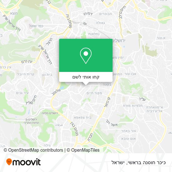 מפת כיכר חוסנה בראשי