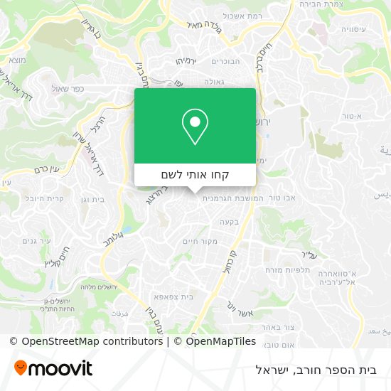 מפת בית הספר חורב