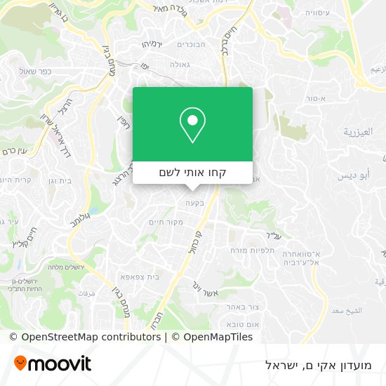 מפת מועדון אקי ם