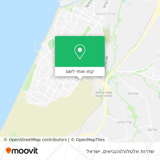 מפת שדרות אלטלנה/הנביאים