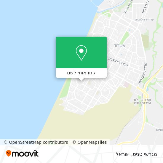 מפת מגרשי טניס