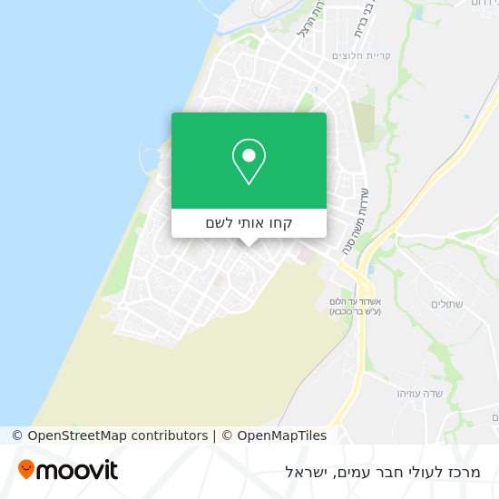 מפת מרכז לעולי חבר עמים