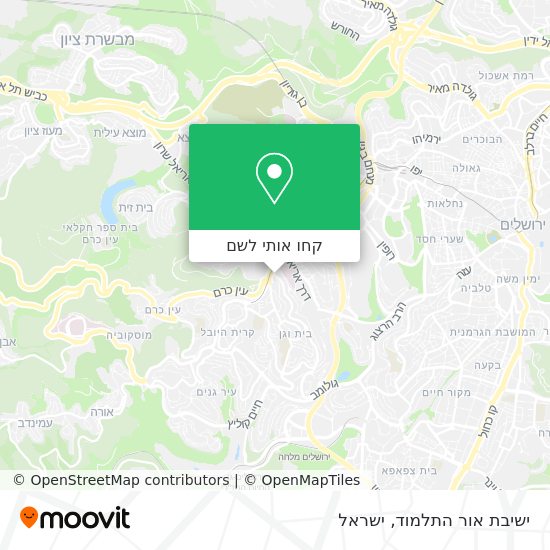 מפת ישיבת אור התלמוד