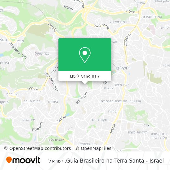 מפת Guia Brasileiro na Terra Santa - Israel