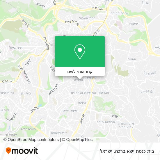 מפת בית כנסת ישא ברכה