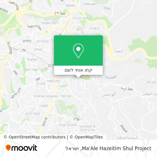 מפת Ma'Ale Hazeitim Shul Project