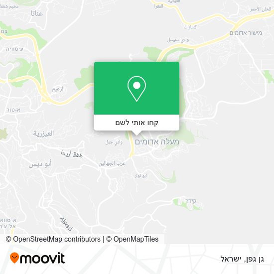 מפת גן גפן