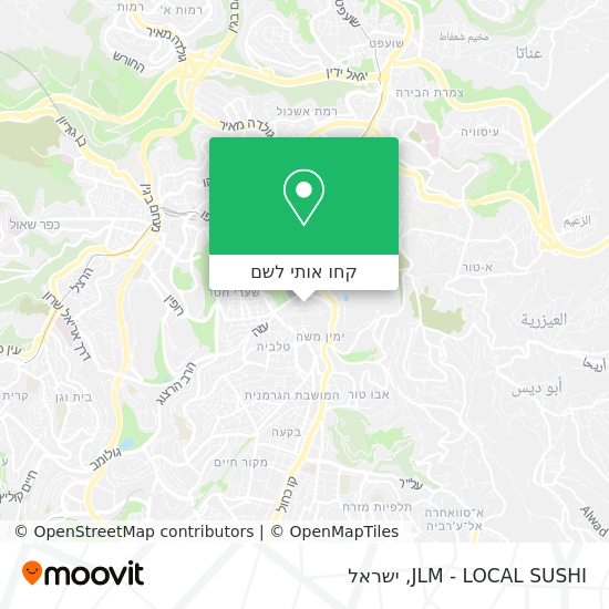 מפת JLM - LOCAL SUSHI