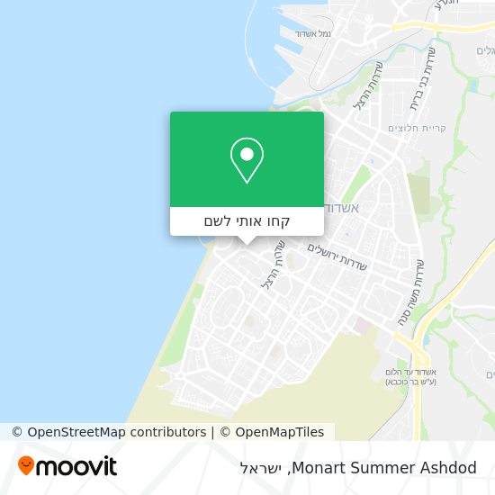 מפת Monart Summer Ashdod