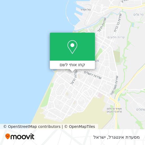 מפת מסעדת אינטגרל