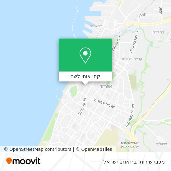 מפת מכבי שירותי בריאות