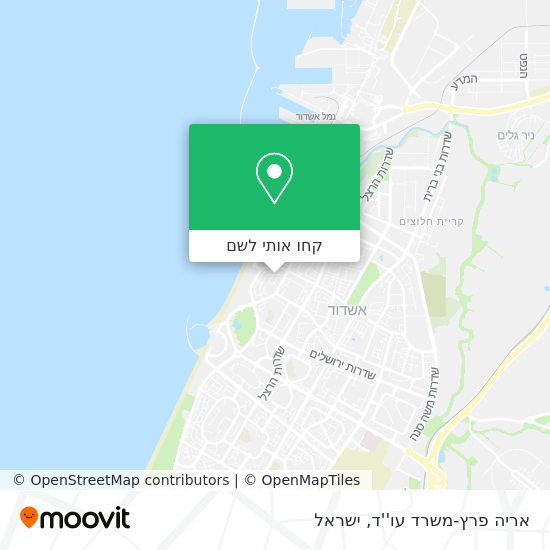 מפת אריה פרץ-משרד עו''ד