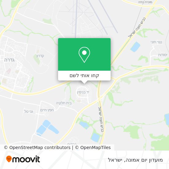 מפת מועדון יום אמונה