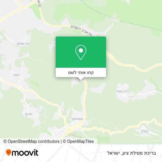 מפת בריכת מסילת ציון